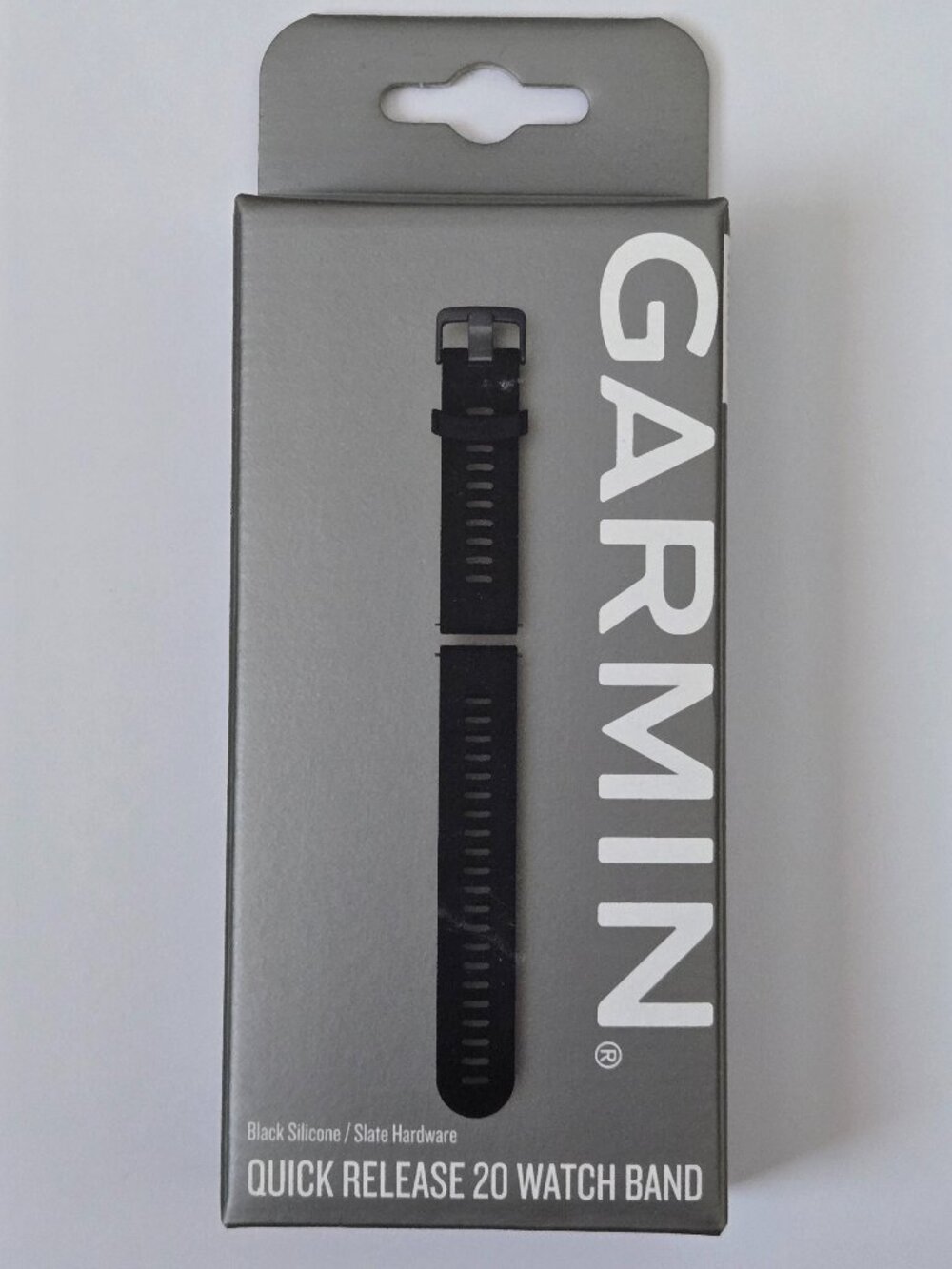 OEM Garmin Quick Release 20mm Band Black Silicone Watch Strap Genuine